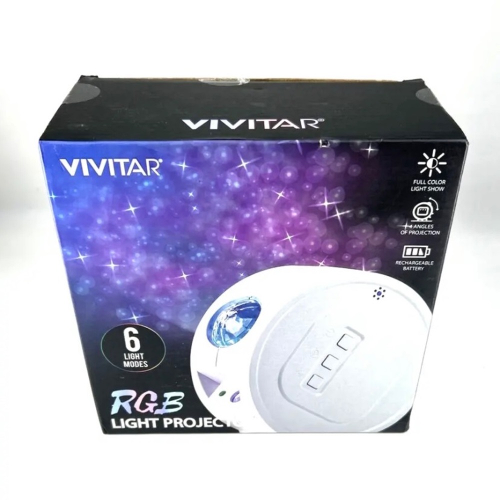 NWT HP #261 🎉🎉
VIVITAR 6 Light Modes RGB Light Projector Rechargeable Battery